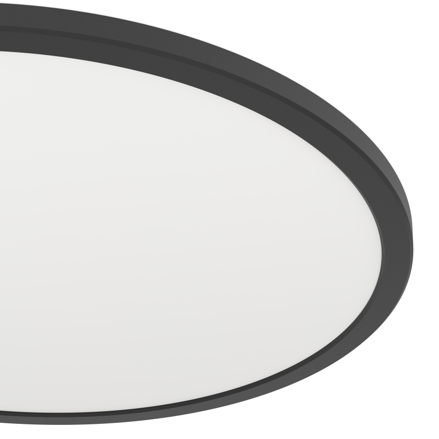 Eglo - LED RGBW Zatemnitvena kopalniška stropna svetilka LED/16,8W/230V 2700-6500K pr. 50 cm IP44 črna ZigBee