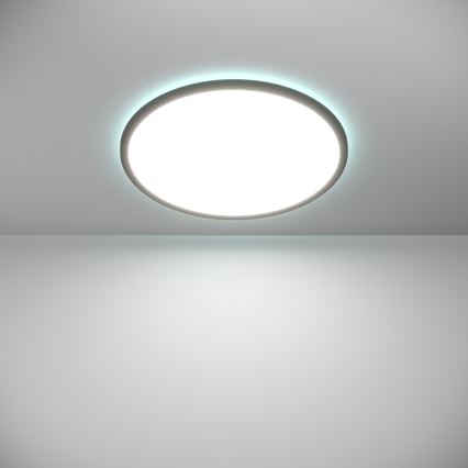 Eglo - LED RGBW Zatemnitvena kopalniška stropna svetilka LED/16,8W/230V 2700-6500K pr. 50 cm IP44 črna ZigBee