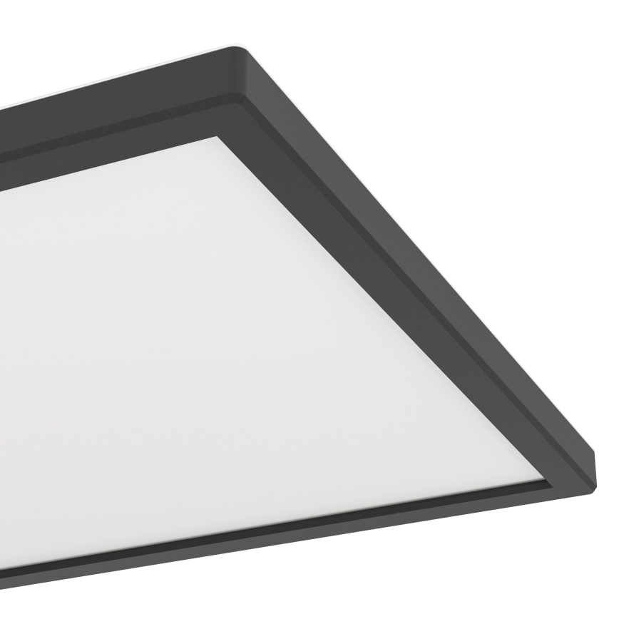 Eglo - LED RGBW Zatemnitvena kopalniška stropna svetilka LED/13,4W/230V 2700-6500K 29x29 cm IP44 črna
