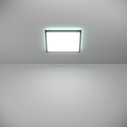 Eglo - LED RGBW Zatemnitvena kopalniška stropna svetilka LED/13,4W/230V 2700-6500K 29x29 cm IP44 črna