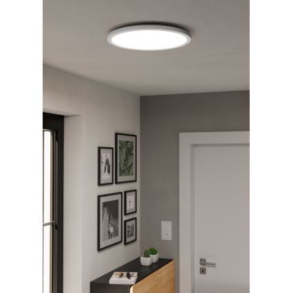 Eglo - LED RGBW Zatemnitvena kopalniška stropna svetilka LED/18,5W/230V 2700-6500K pr. 38,9cm IP44 bela ZigBee