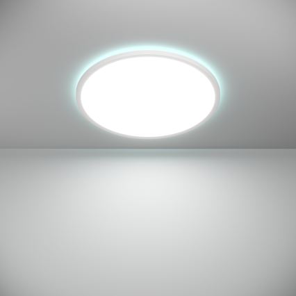 Eglo - LED RGBW Zatemnitvena kopalniška stropna svetilka LED/16,8W/230V 2700-6500K pr. 50 cm IP44 bela ZigBee