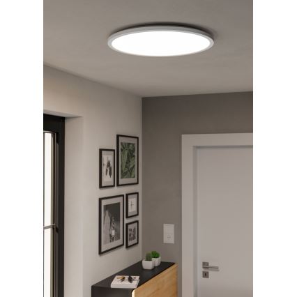 Eglo - LED RGBW Zatemnitvena kopalniška stropna svetilka LED/16,8W/230V 2700-6500K pr. 50 cm IP44 bela ZigBee