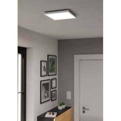 Eglo - LED RGBW Zatemnitvena kopalniška stropna svetilka LED/13,4W/230V 2700-6500K 29x29 cm IP44 bela ZigBee
