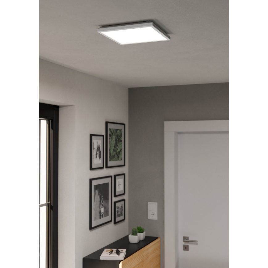 Eglo - LED RGBW Zatemnitvena kopalniška stropna svetilka LED/13,4W/230V 2700-6500K 29x29 cm IP44 bela ZigBee