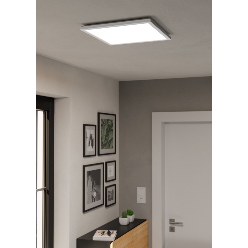 Eglo - LED RGBW zatemnjiva stropna svetilka za kopalnico LED/17,6W/230V 2700-6500K 39x39 cm IP44 bela ZigBee