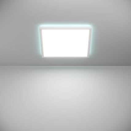 Eglo - LED RGBW Zatemnitvena kopalniška stropna svetilka LED/17,6W/230V 2700-6500K 39x39 cm IP44 bela ZigBee