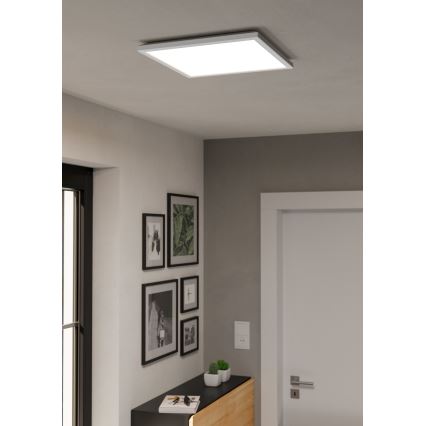Eglo - LED RGBW Zatemnitvena kopalniška stropna svetilka LED/17,6W/230V 2700-6500K 39x39 cm IP44 bela ZigBee
