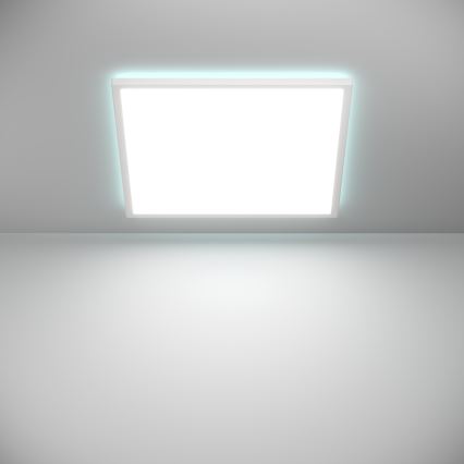 Eglo - LED RGBW Zatemnitvena kopalniška stropna svetilka LED/17W/230V 2700-6500K 50x50 cm IP44 bela ZigBee