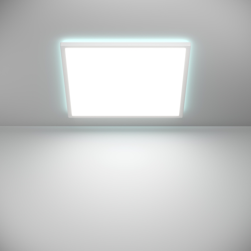 Eglo - LED RGBW Zatemnitvena kopalniška stropna svetilka LED/17W/230V 2700-6500K 50x50 cm IP44 bela ZigBee