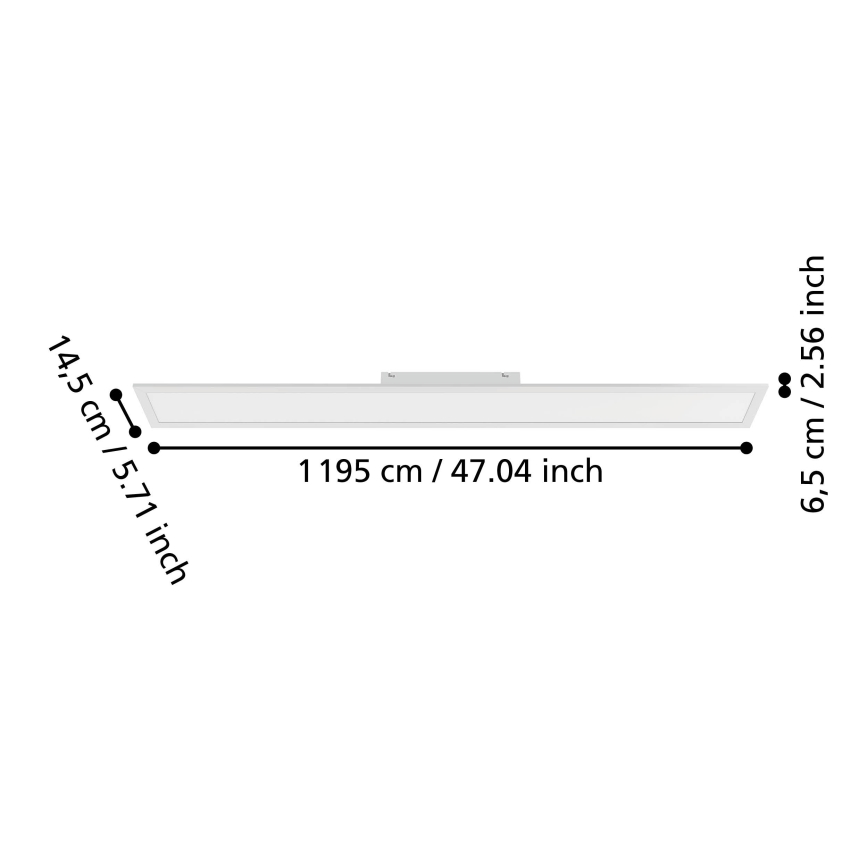 Eglo - LED nadometni panel LED/28W/230V 2700/4000/6500K 120x15 cm bela