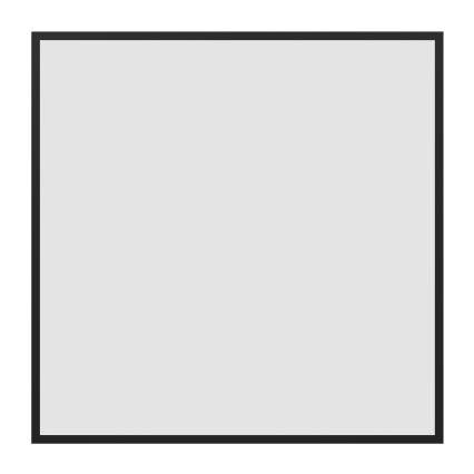 Eglo - LED RGBW Zatemljiv nadometni panel LED/33W/230V 2700-6500K 60x60 cm črna