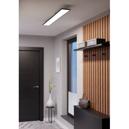 Eglo - LED RGBW zatemnljiv nadometni panel LED/28W/230V 2700-6500K 120x15 cm črna