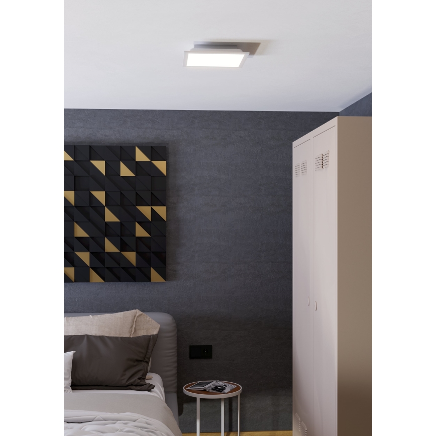 Eglo - LED RGBW zatemnjevalno stropno svetilo LED/14W/230V 2700-6500K 30x30 cm belo