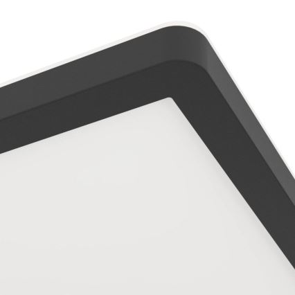 Eglo - LED stropna svetilka za kopalnico LED/16,4W/230V 29x29 cm IP54 črna