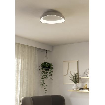 Eglo - LED Zatemnitvena stropna svetilka LED/12W/230V 2700-6500K bela + Daljinski upravljalnik