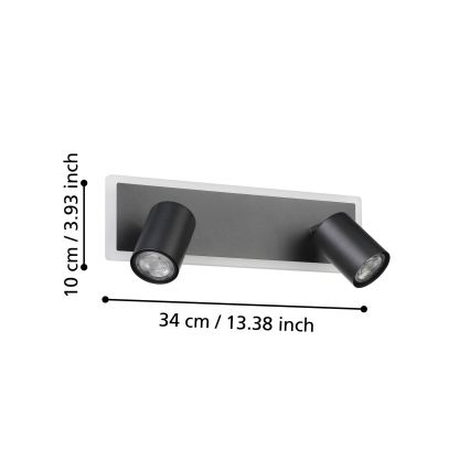 Eglo - LED točkovno svetilo LED/12W/230V črno