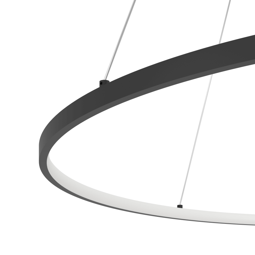 Eglo - LED Zatemnitveni lestenec na vrvici LED/40W/230V 2700-6500K črna + Daljinski upravljalnik