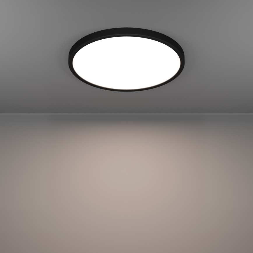 Eglo - LED RGBW zatemnljivo stropno svetilo za kopalnico LED/17,5W/230V 2700-6500K premer 39,9 cm IP44 črno