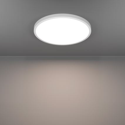 Eglo - LED RGBW stropna svetilka za kopalnico z možnostjo zatemnitve LED/17,5W/230V 2700-6500K Ø 38,9 cm IP44 bela