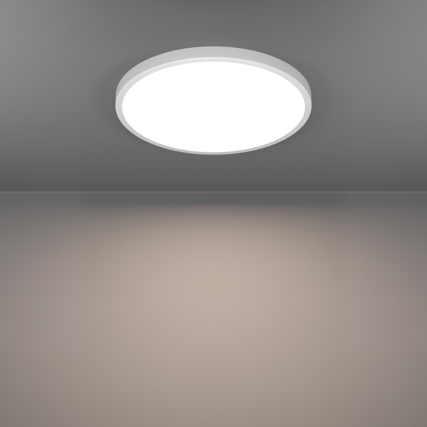 Eglo - LED RGBW stropna svetilka za kopalnico z možnostjo zatemnitve LED/17,5W/230V 2700-6500K Ø 38,9 cm IP44 bela