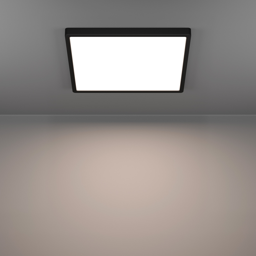 Eglo - LED RGBW zatemnjivo kopalniško stropno svetilo LED/17,8W/230V 2700-6500K 39x39 cm IP44 črna