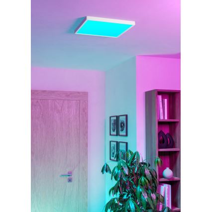 Eglo - LED RGBW zatemnljivo kopalniško stropno svetilo LED/17,8W/230V 2700-6500K premer 39,9 cm IP44 belo