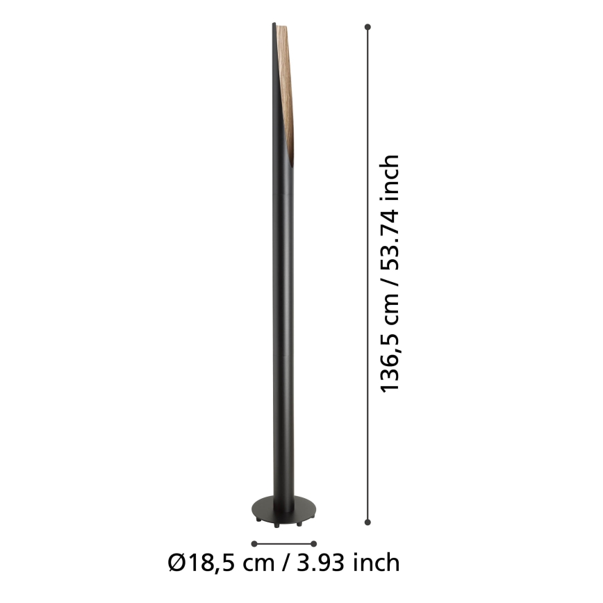 Eglo  - LED Talna svetilka 1xGU10/4,5W/230V 3000K črna/rjava