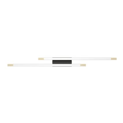 Eglo - LED Zatemnitvena stropna svetilka 2xLED/10W/230V 3000K črna/bež