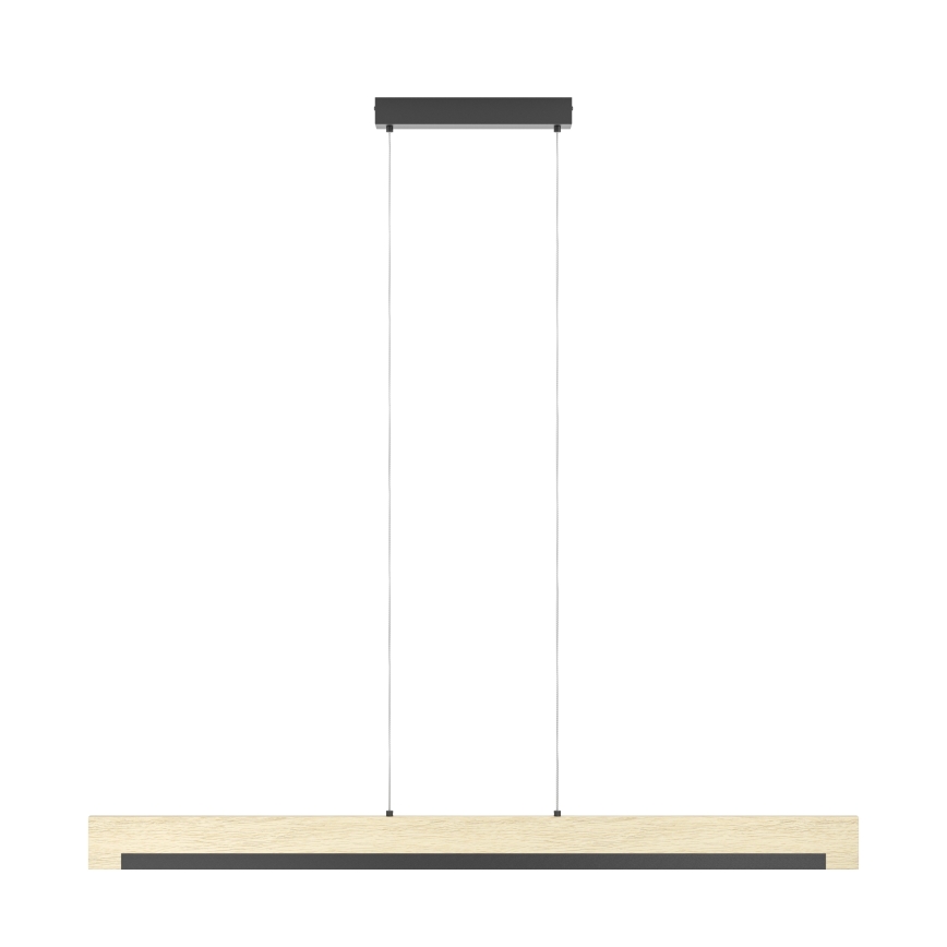 Eglo - LED Zatemnitveni lestenec na vrvici LED/25,5W/230V 3000K črna/bež