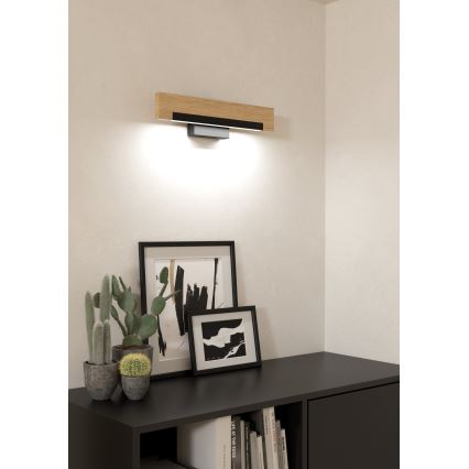 Eglo - LED Zatemnitvena stenska svetilka LED/9,6W/230V 3000K črna/bež