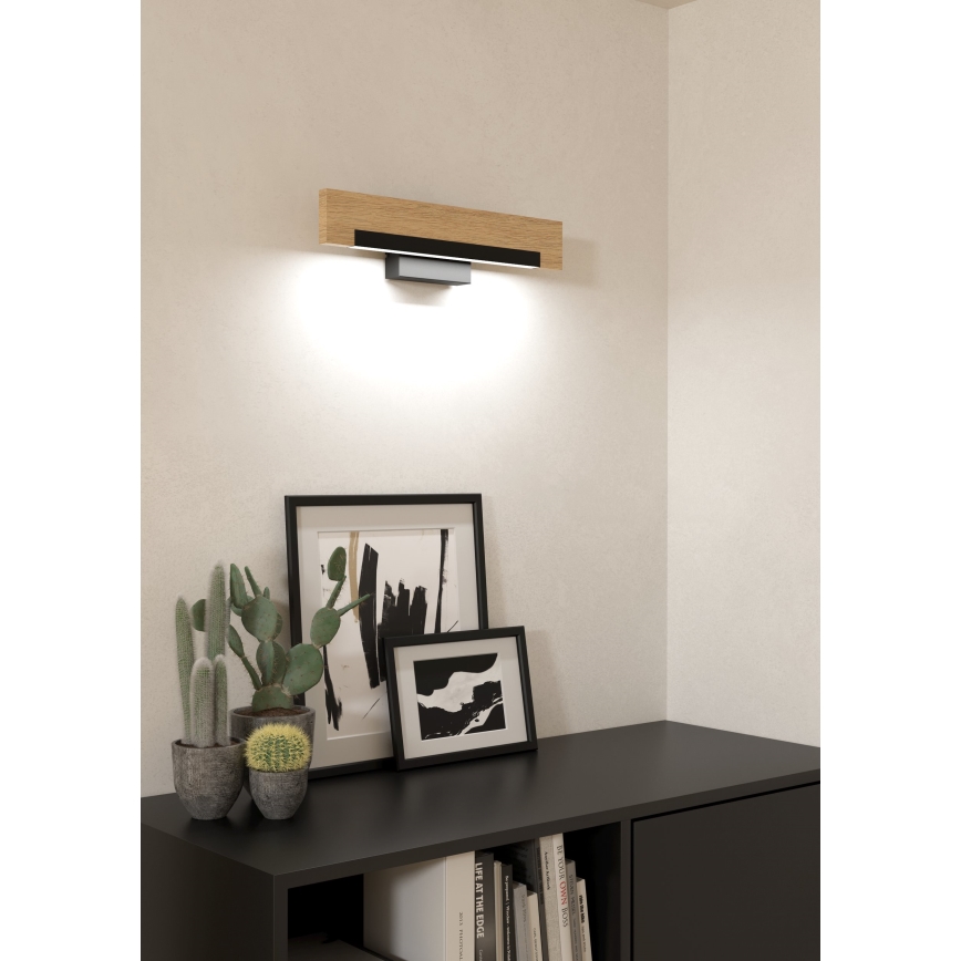 Eglo - LED Zatemnitvena stenska svetilka LED/9,6W/230V 3000K črna/bež