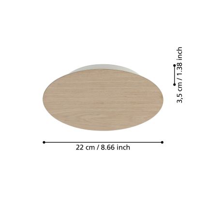 Eglo - LED Stenska svetilka LED/9,2W/230V 3000K bež