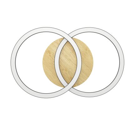 Eglo - LED Zatemnitvena stropna svetilka 2xLED/16W/230V 2700-6500K bež/črna ZigBee