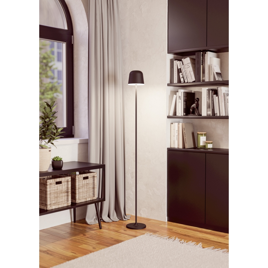 Eglo - LED Zatemnitvena zunanja polnilna talna svetilka LED/4,3W/5V 2400/3000/4000K IP54 črna