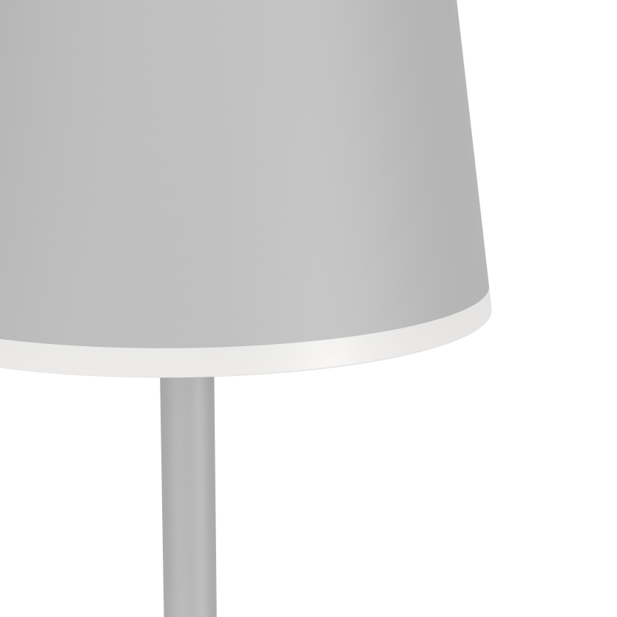 Eglo - LED Zatemnitvena zunanja polnilna talna svetilka LED/4,3W/5V 2400/3000/4000K IP54 siva
