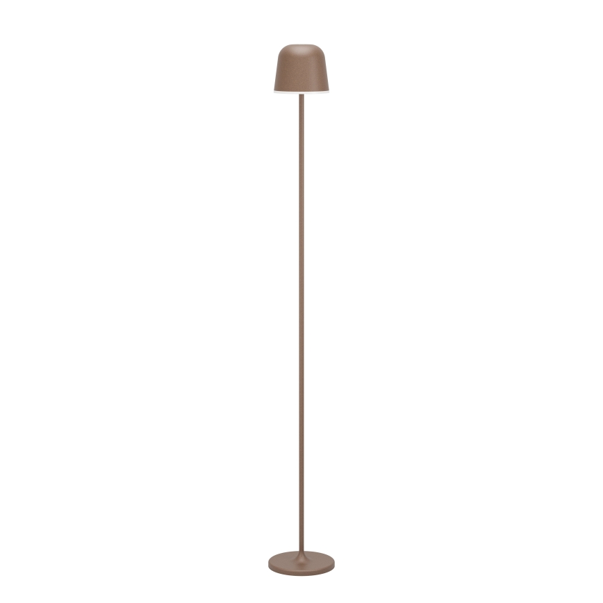 Eglo - LED Zatemnitvena zunanja polnilna talna svetilka LED/4,3W/230V 2400/3000/4000K IP54 rjava