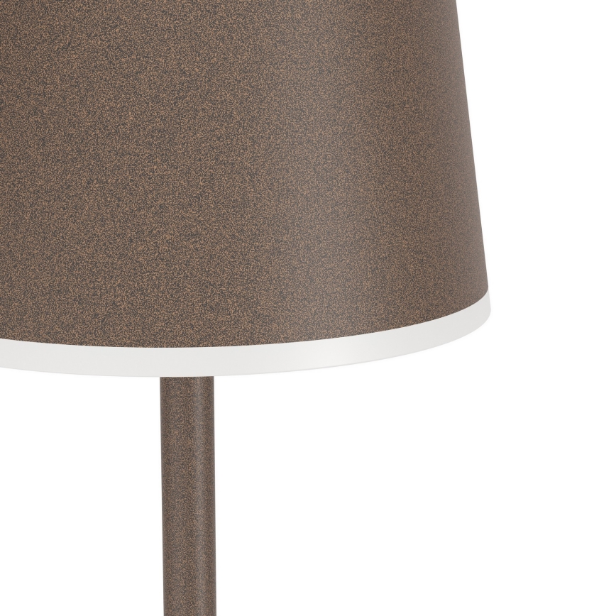 Eglo - LED Zatemnitvena zunanja polnilna talna svetilka LED/4,3W/230V 2400/3000/4000K IP54 rjava