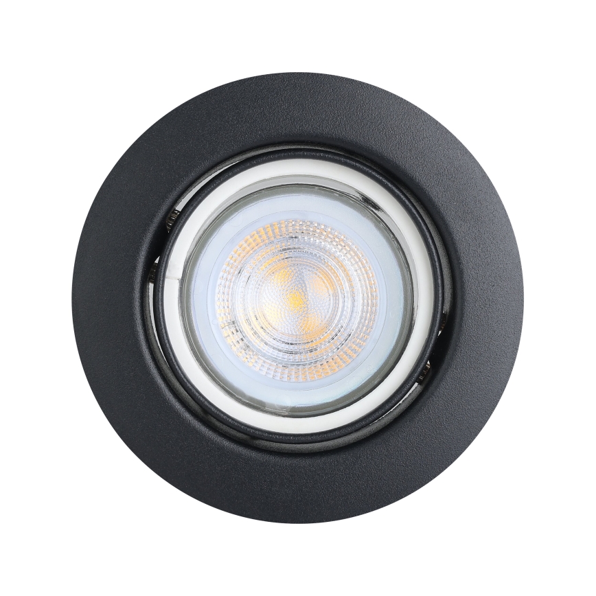 Eglo - SET 3x LED Vgradna svetilka 1xGU10/4W/230V črna