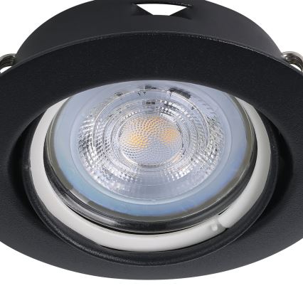 Eglo - SET 3x LED Vgradna svetilka 1xGU10/4W/230V črna