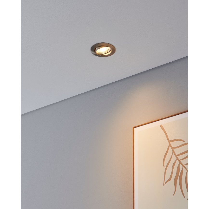 Eglo - SET 3x LED Vgradna svetilka 1xGU10/4W/230V mat krom