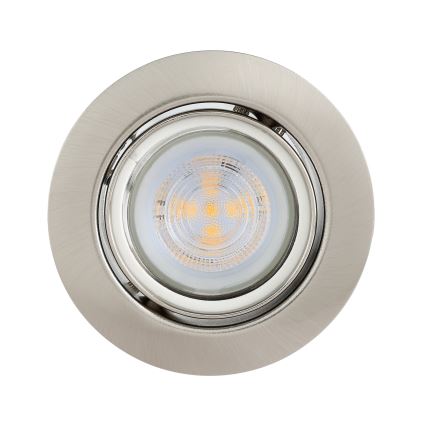 Eglo - SET 3x LED Vgradna svetilka 1xGU10/4W/230V mat krom
