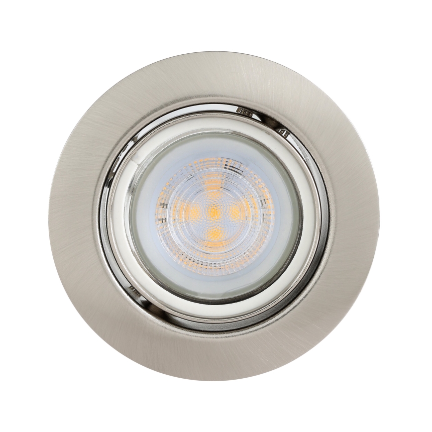 Eglo - SET 3x LED Vgradna svetilka 1xGU10/4W/230V mat krom