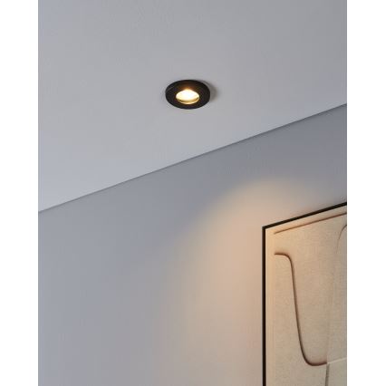 Eglo - SET 3xLED Kopalniška vgradna svetilka 1xGU10/4W/230V IP44 črna