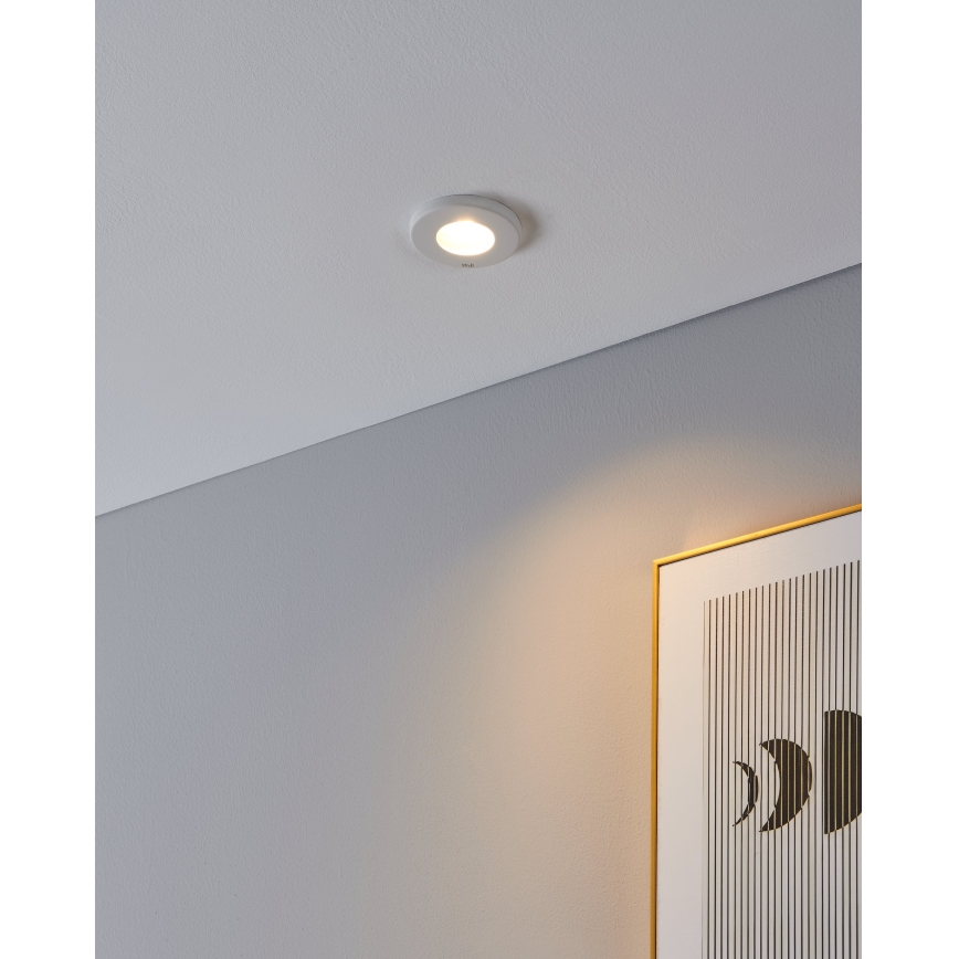 Eglo - SET 3xLED Kopalniška vgradna svetilka 1xGU10/4W/230V IP44 bela