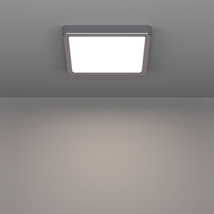 Eglo - LED kopalniško stropno svetilo LED/10,5W/230V 2700/4000/6500K 22x22 cm IP44 sijajni krom