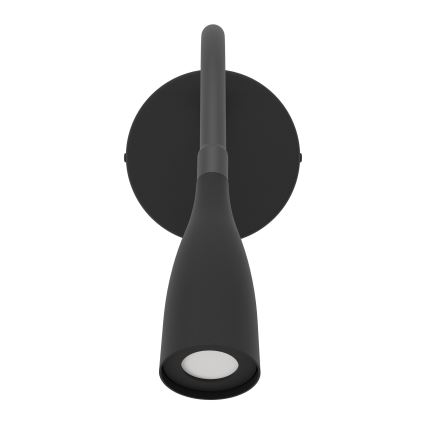 Eglo - prilagodljiva LED stenska svetilka z USB LED/3,8W/230V črna