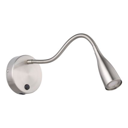 Eglo - LED Prilagodljiva stenska svetilka z USB LED/3,8W/230V mat krom