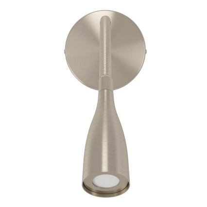 Eglo - LED Prilagodljiva stenska svetilka z USB LED/3,8W/230V mat krom