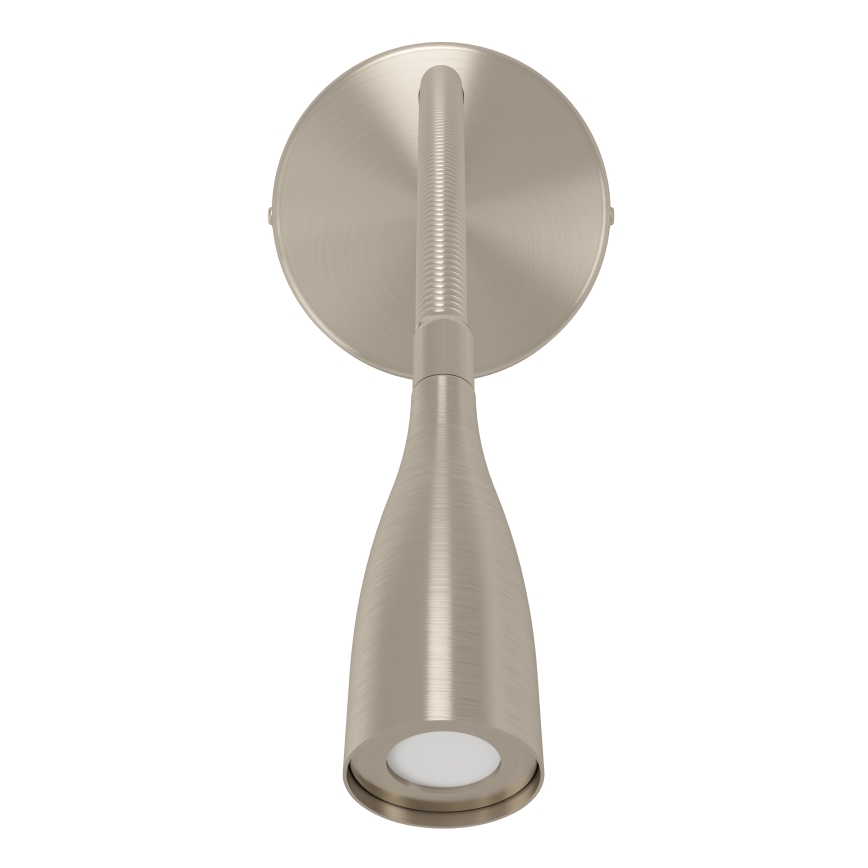 Eglo - LED Prilagodljiva stenska svetilka z USB LED/3,8W/230V mat krom